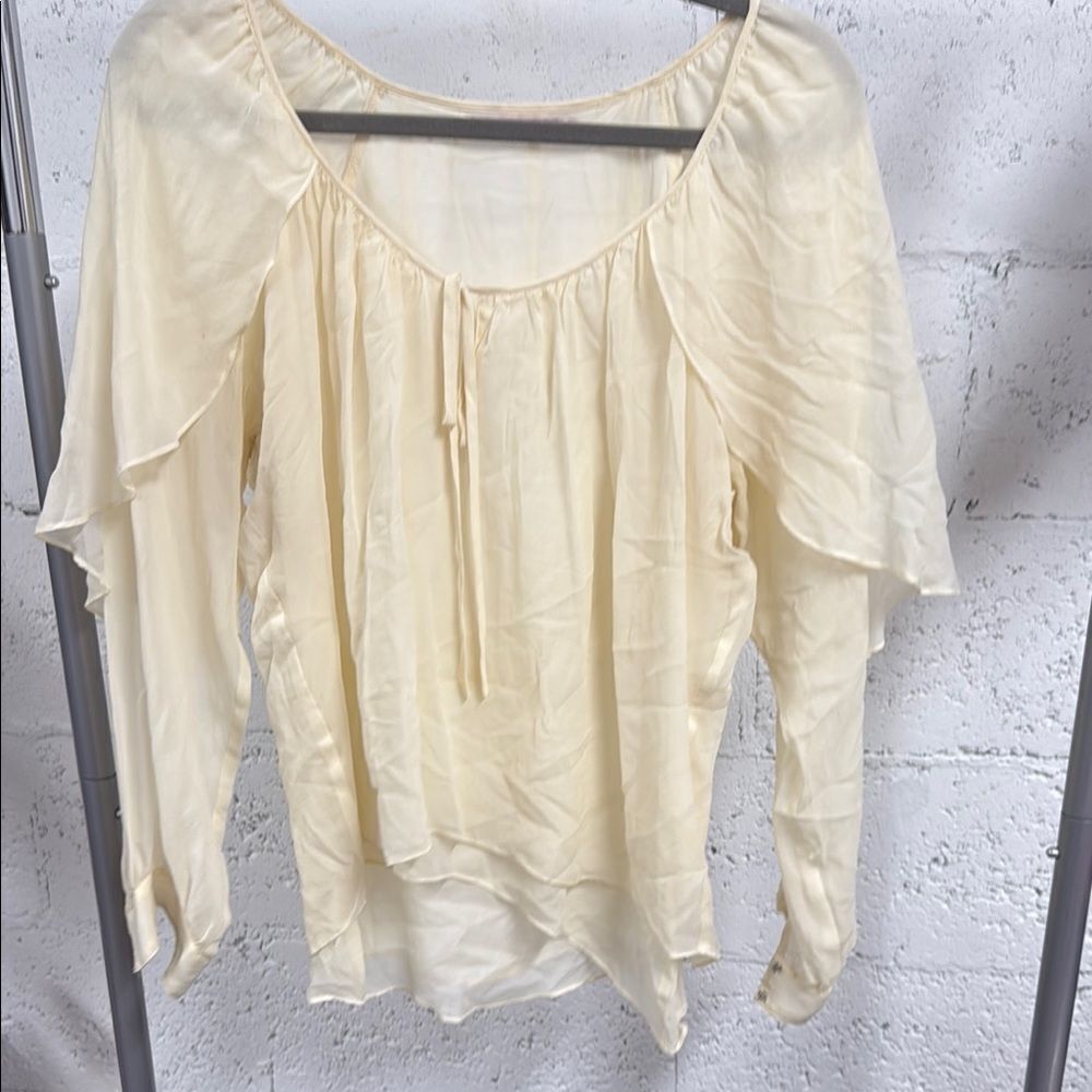 Cream Elegant WINK Top Like New Tank Built- Size Small